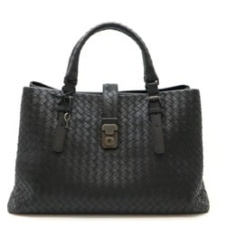 BOTTEGA VENETA Bottega Veneta Intrecciato Roma Bag Handbag Tote Leather Black 171265