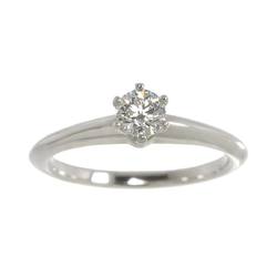 Tiffany & Co. Solitaire Diamond 0.28ct G/VVS1/3EX Size 8 Ring Pt Platinum