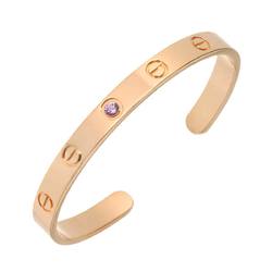 Cartier Love Bracelet #16 Sapphire K18 PG Pink Gold 750 Bangle