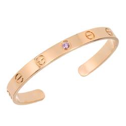 Cartier Love Bracelet #16 Sapphire K18 PG Pink Gold 750 Bangle