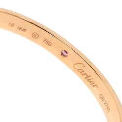 Cartier Love Bracelet #16 Sapphire K18 PG Pink Gold 750 Bangle