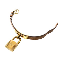 Hermes Kelly Watch Ladies' Gold Quartz Padlock