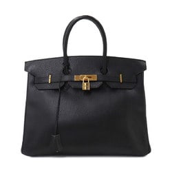 Hermes Birkin 35 Handbag Ardennes Black 〇Y Stamp Gold Hardware