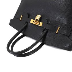 Hermes Birkin 35 Handbag Ardennes Black 〇Y Stamp Gold Hardware