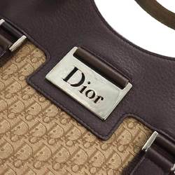 Christian Dior Diorissimo Street Chic Trotter Canvas Leather Brown Beige JCF44960 Bag