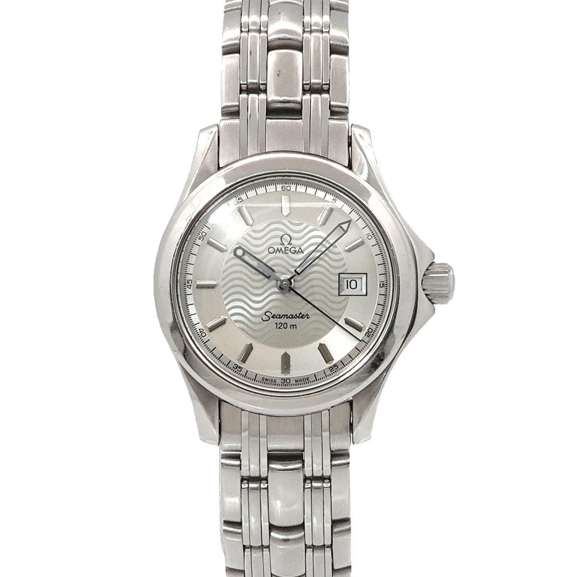 OMEGA Seamaster 120 2571 31 Ladies Watch Date Silver Quartz