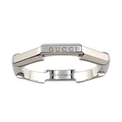 GUCCI Link to Love #10 Ring K18 WG White Gold 750