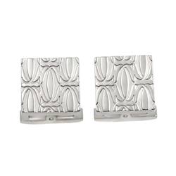 Cartier Happy Birthday Cufflinks SV Silver 2C Cuff Links