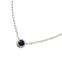 Cartier Amour Sapphire Necklace 41cm K18 WG White Gold 750 Saphir Leger d