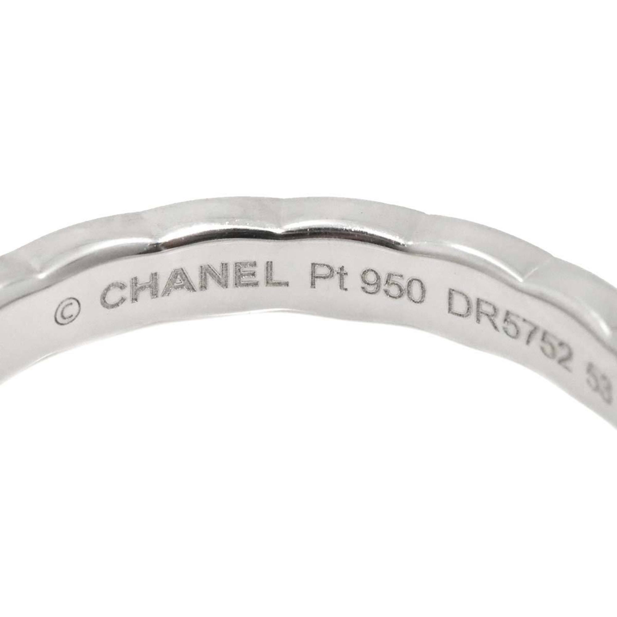 CHANEL Coco Crush SM #53 Ring Pt Platinum Matelasse