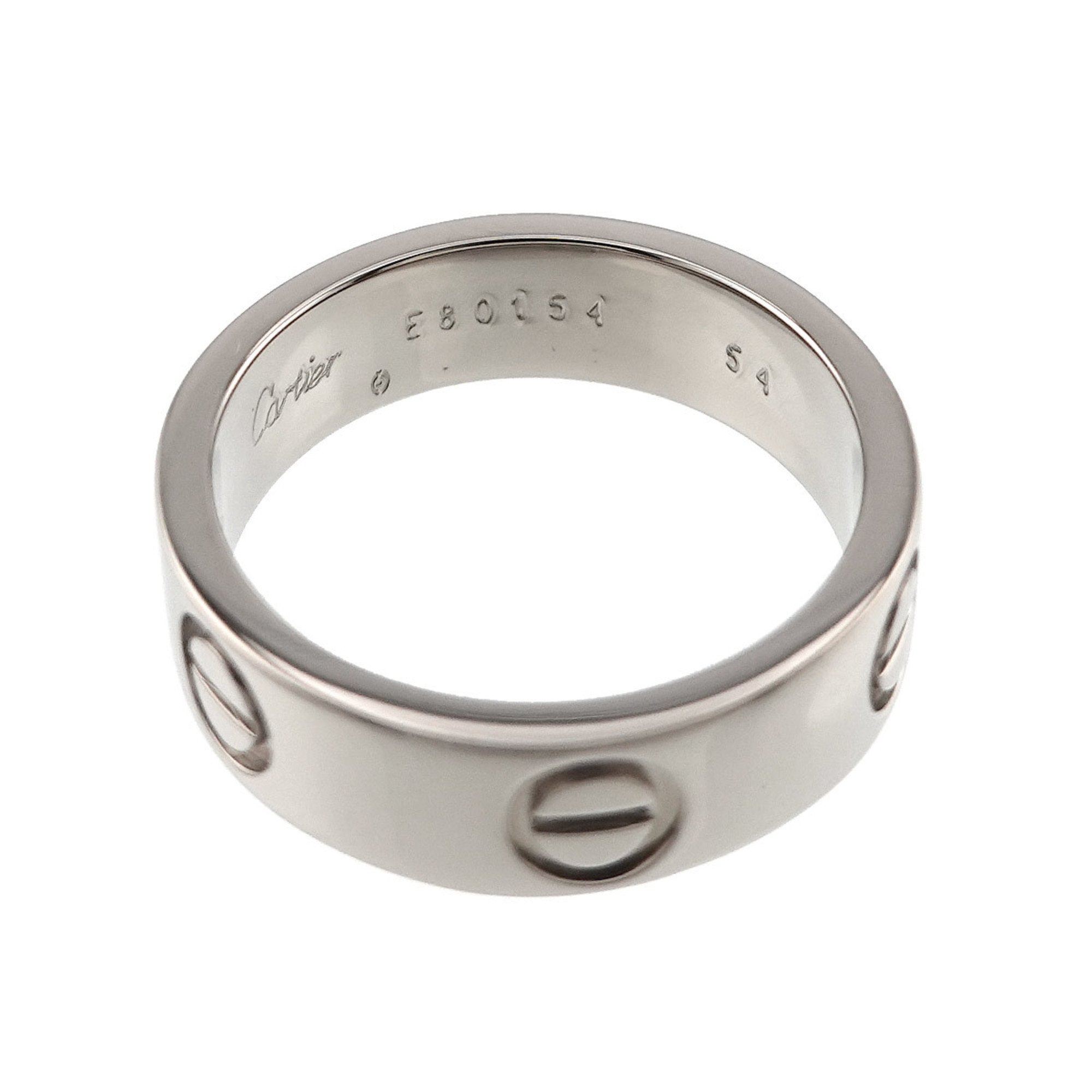 Cartier Love #54 Ring K18 WG White Gold 750