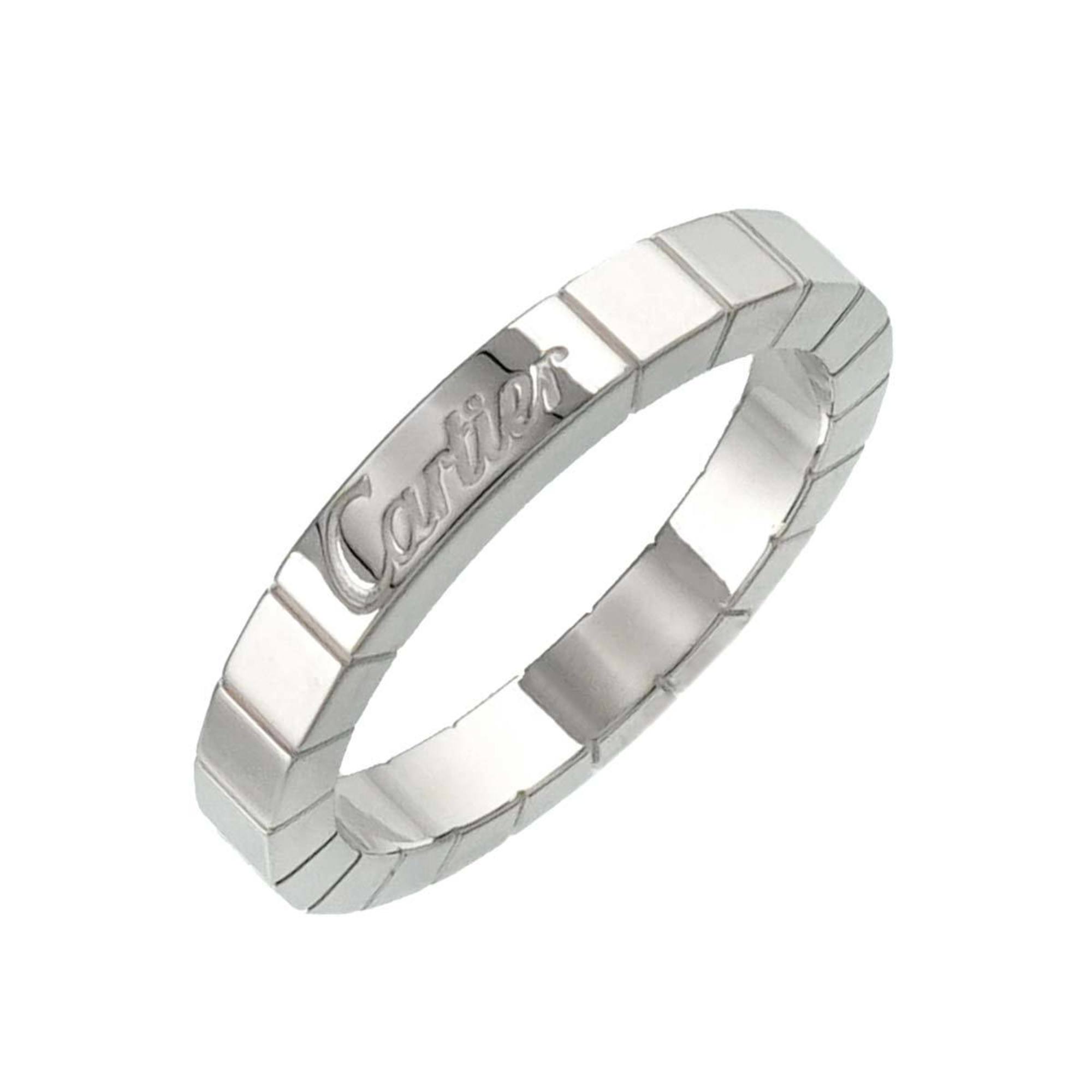 Cartier Laniere #52 Ring K18 WG White Gold 750