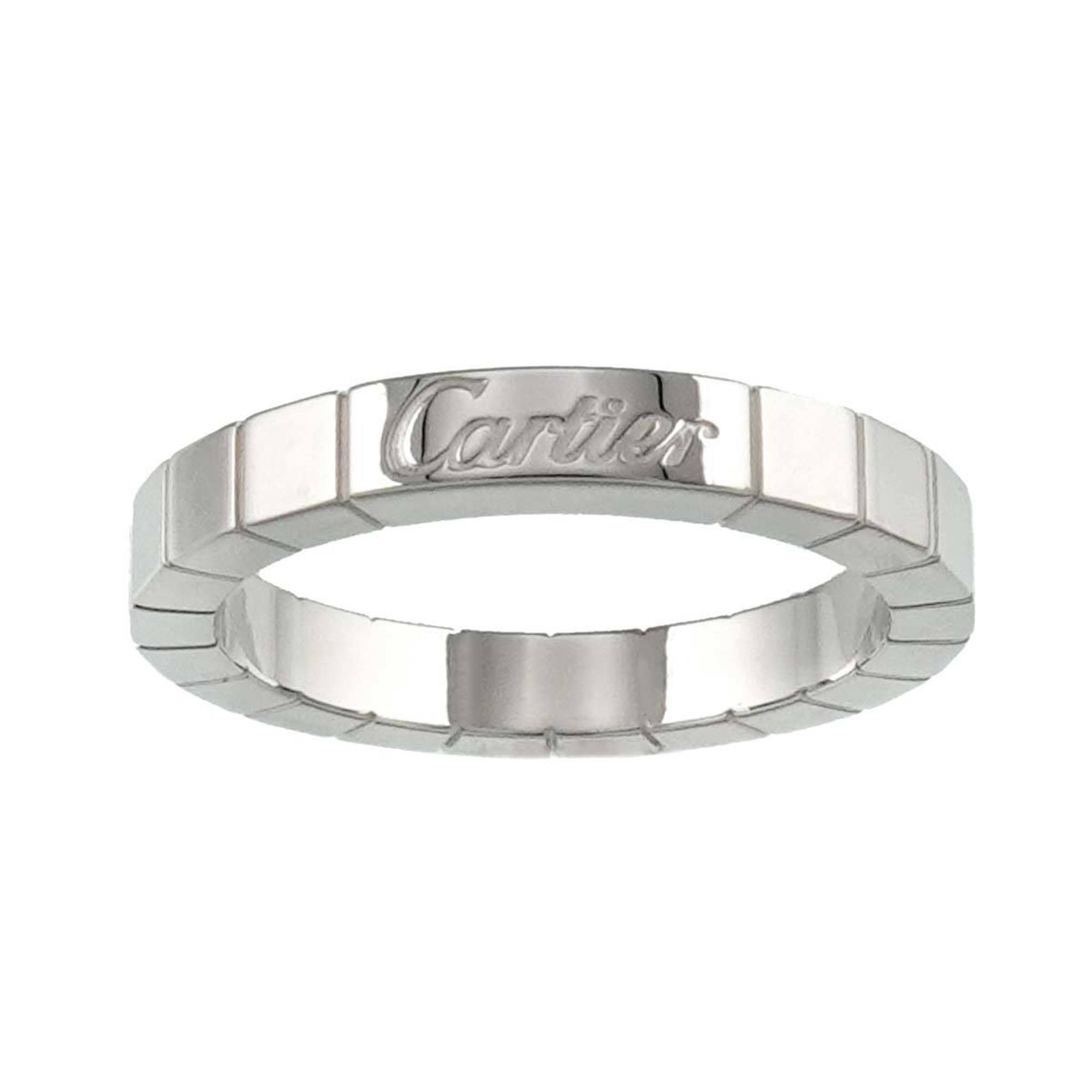 Cartier Laniere #52 Ring K18 WG White Gold 750