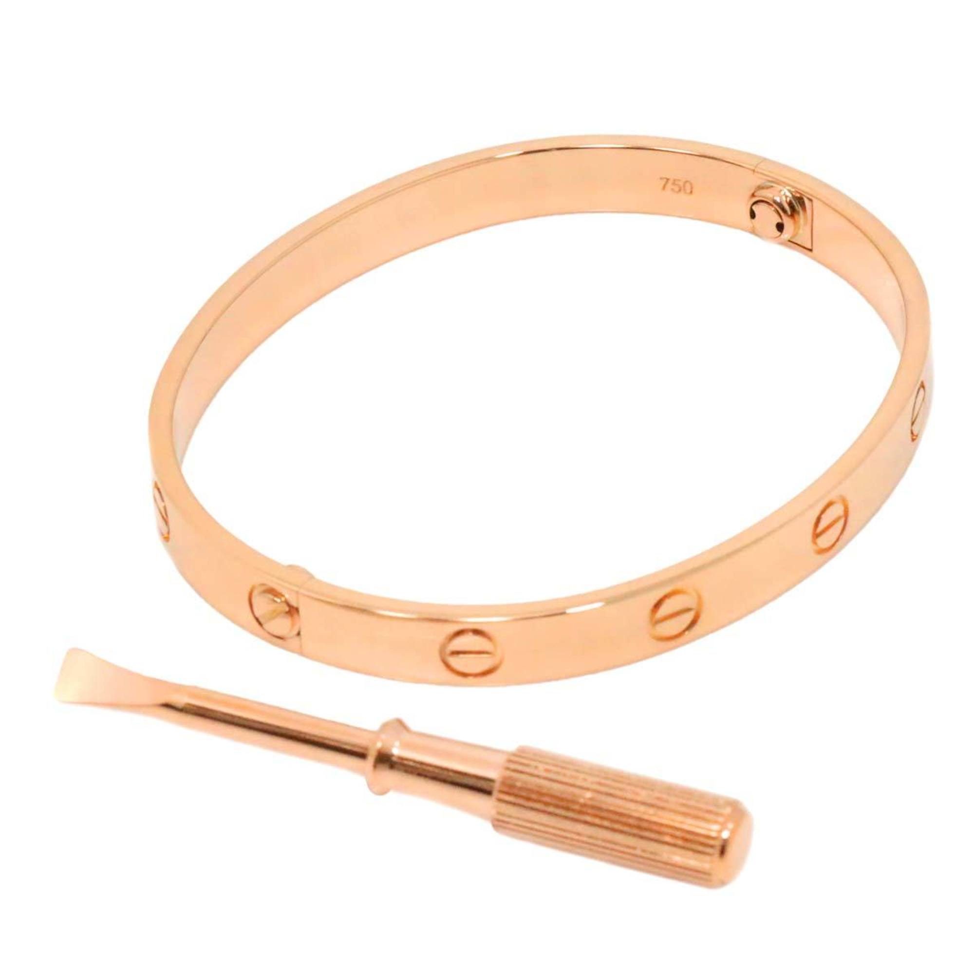 Cartier Love Bracelet #17 K18 PG Pink Gold 750 Bangle