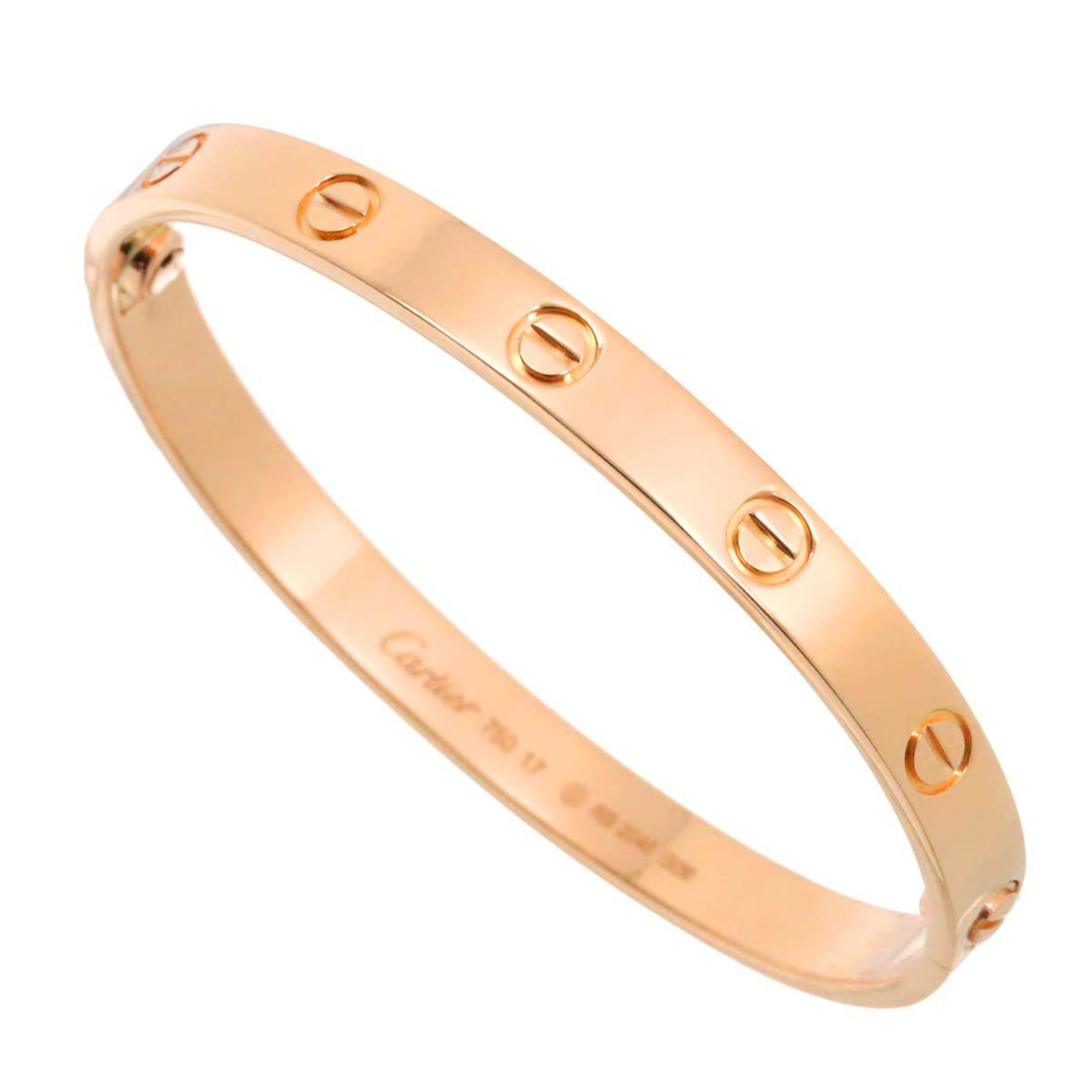 Cartier Love Bracelet #17 K18 PG Pink Gold 750 Bangle