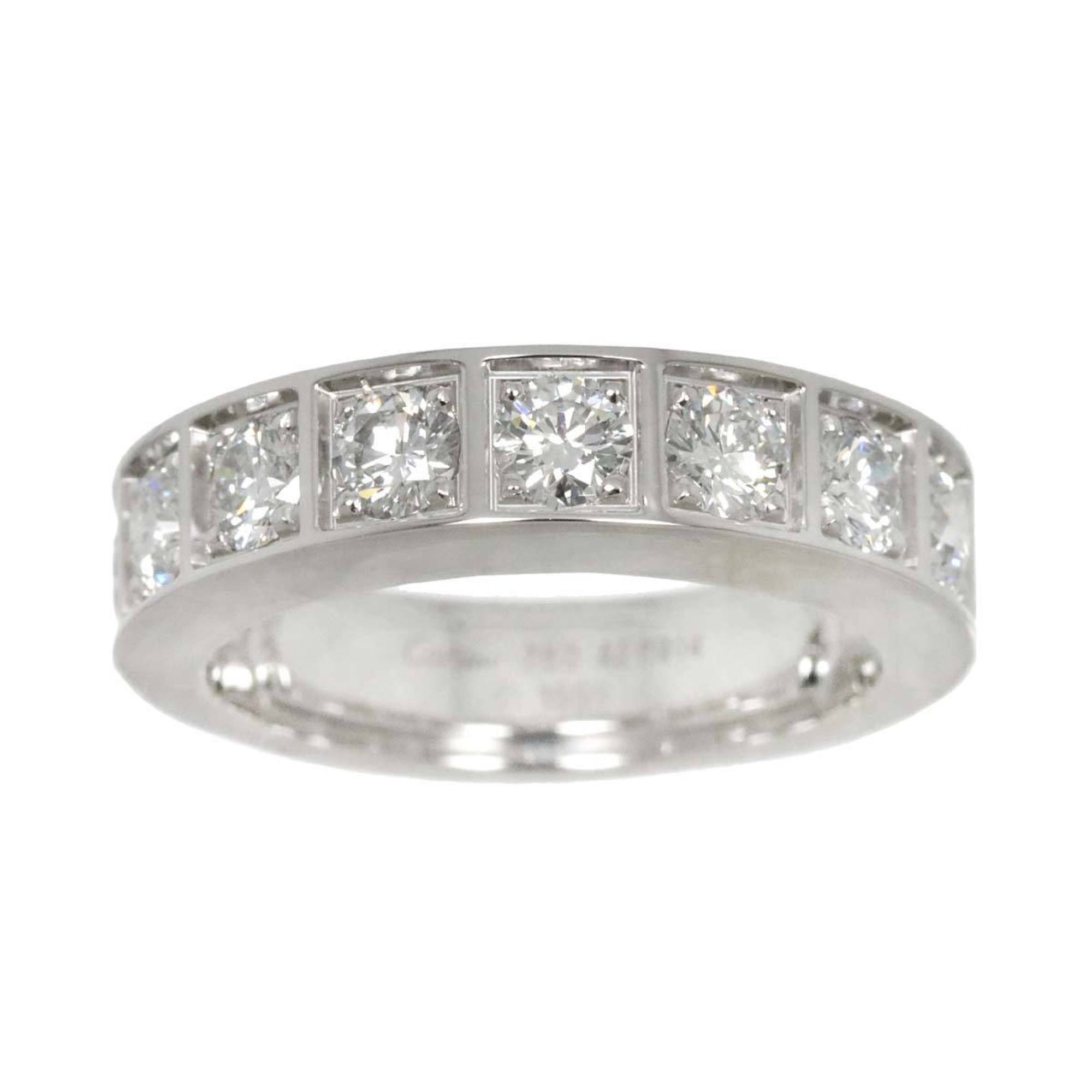 Cartier Tectonic 12-size Ring Diamond K18WG White Gold 750