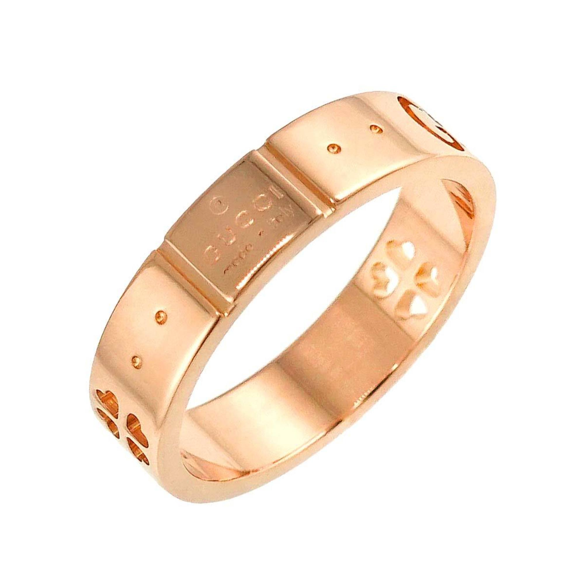 Gucci Icon Amor #6 Ring, K18 PG Pink Gold 750, Heart Ring