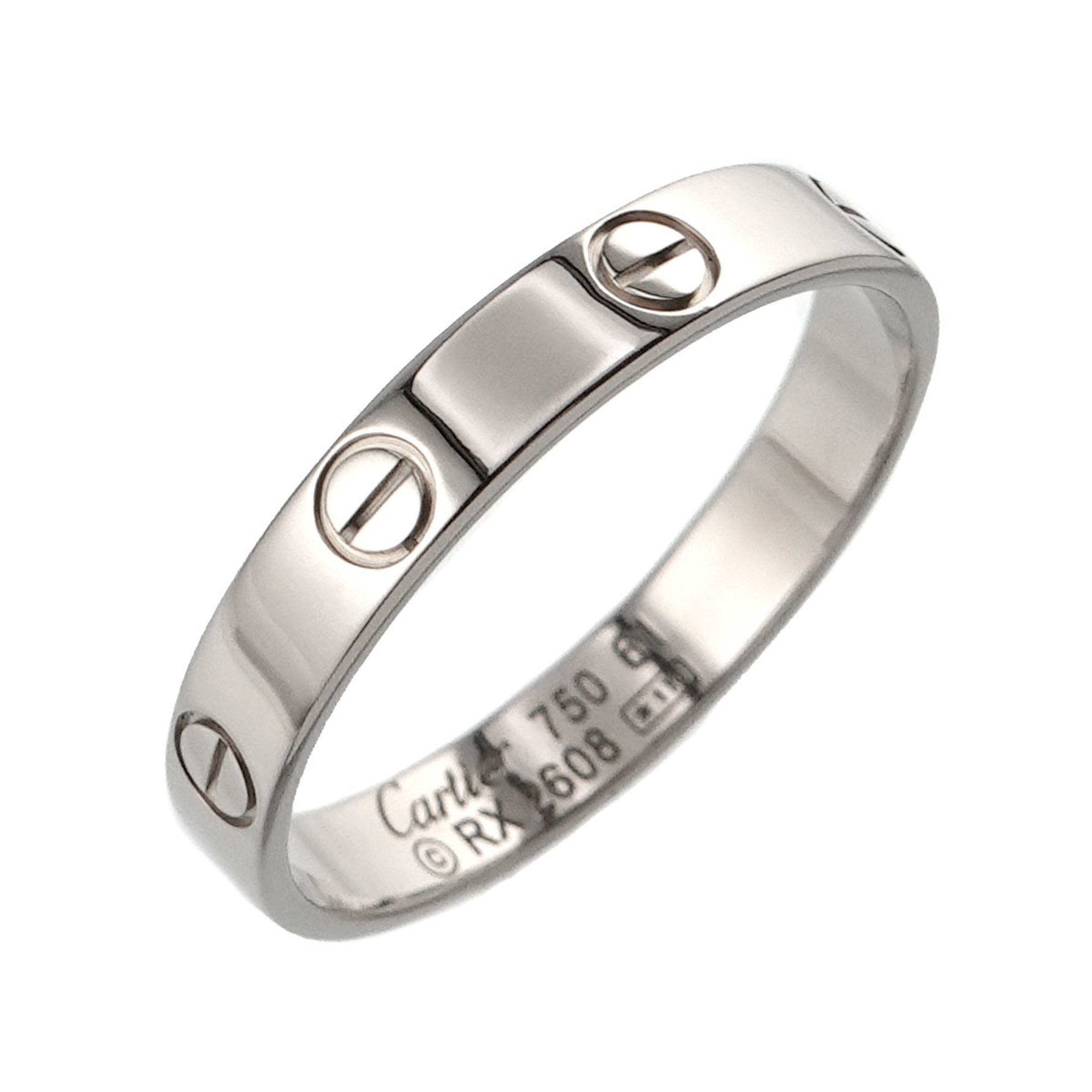 Cartier Love #61 Ring K18 WG White Gold 750 Mini