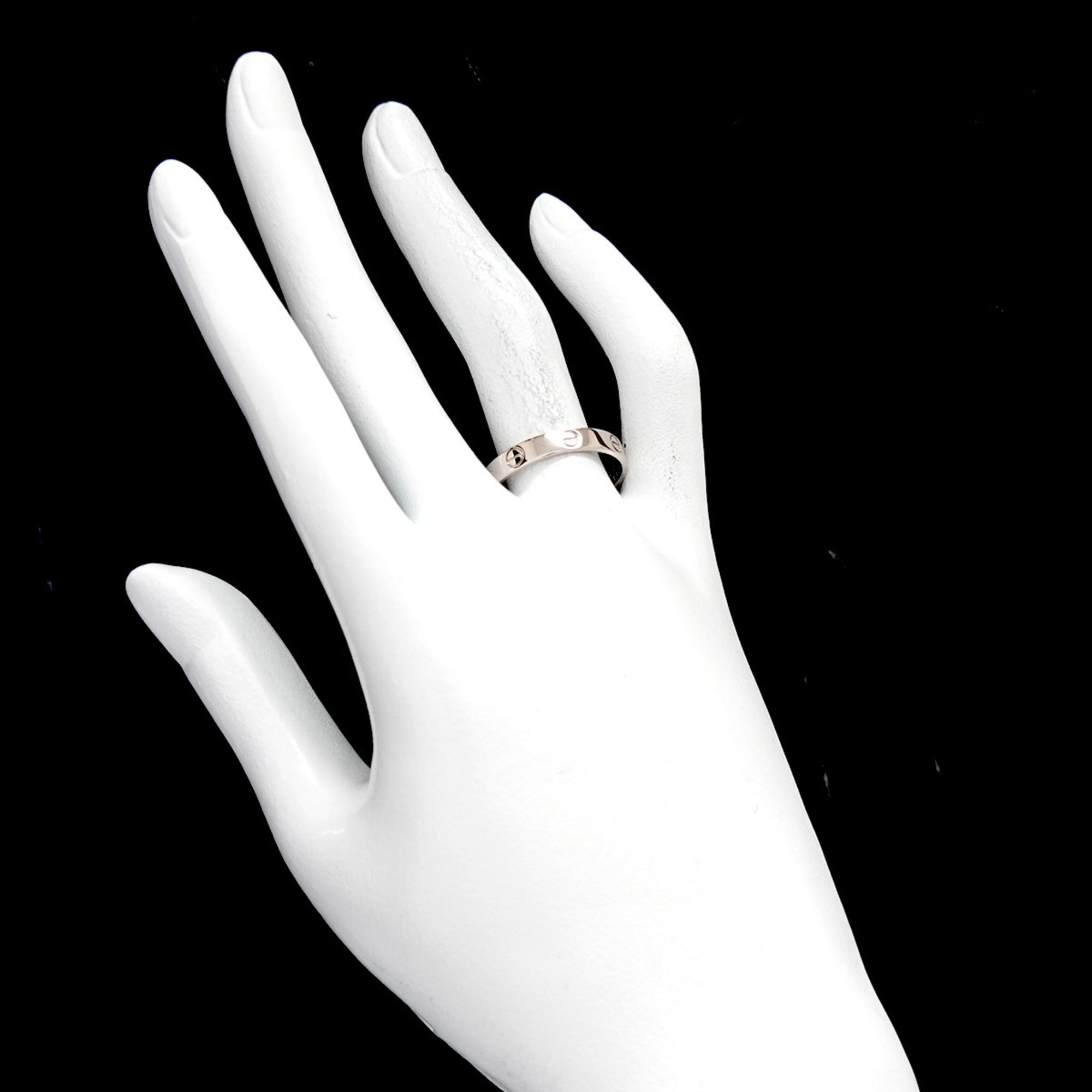 Cartier Love #61 Ring K18 WG White Gold 750 Mini