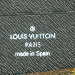 Louis Vuitton Long Wallet Monogram Macassar Zippy Vertical M60109 Brown Noir Men's