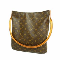 Louis Vuitton Shoulder Bag Monogram Looping GM M51145 Brown Ladies