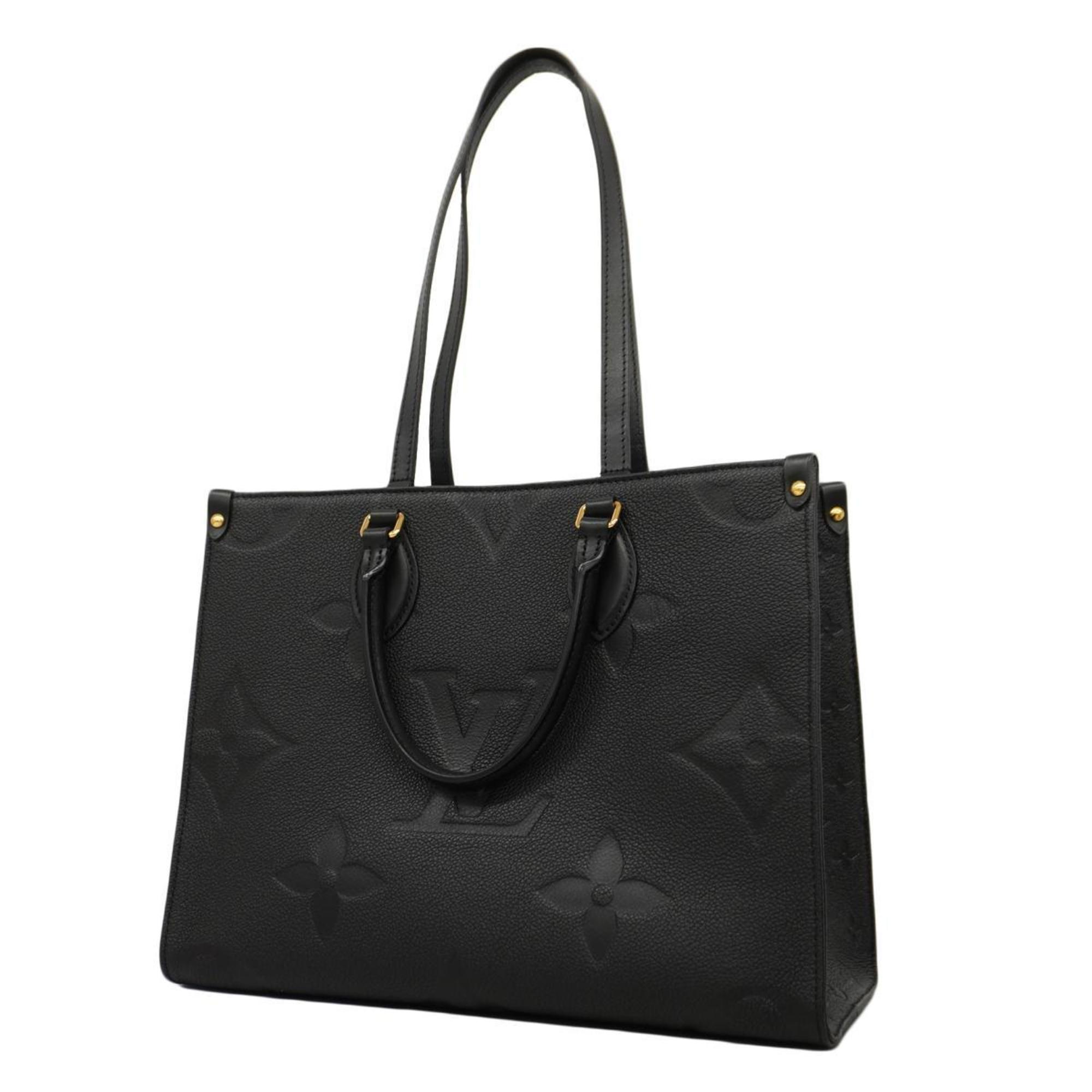 Louis Vuitton Tote Bag Monogram Empreinte On the Go MM M45595 Noir Ladies