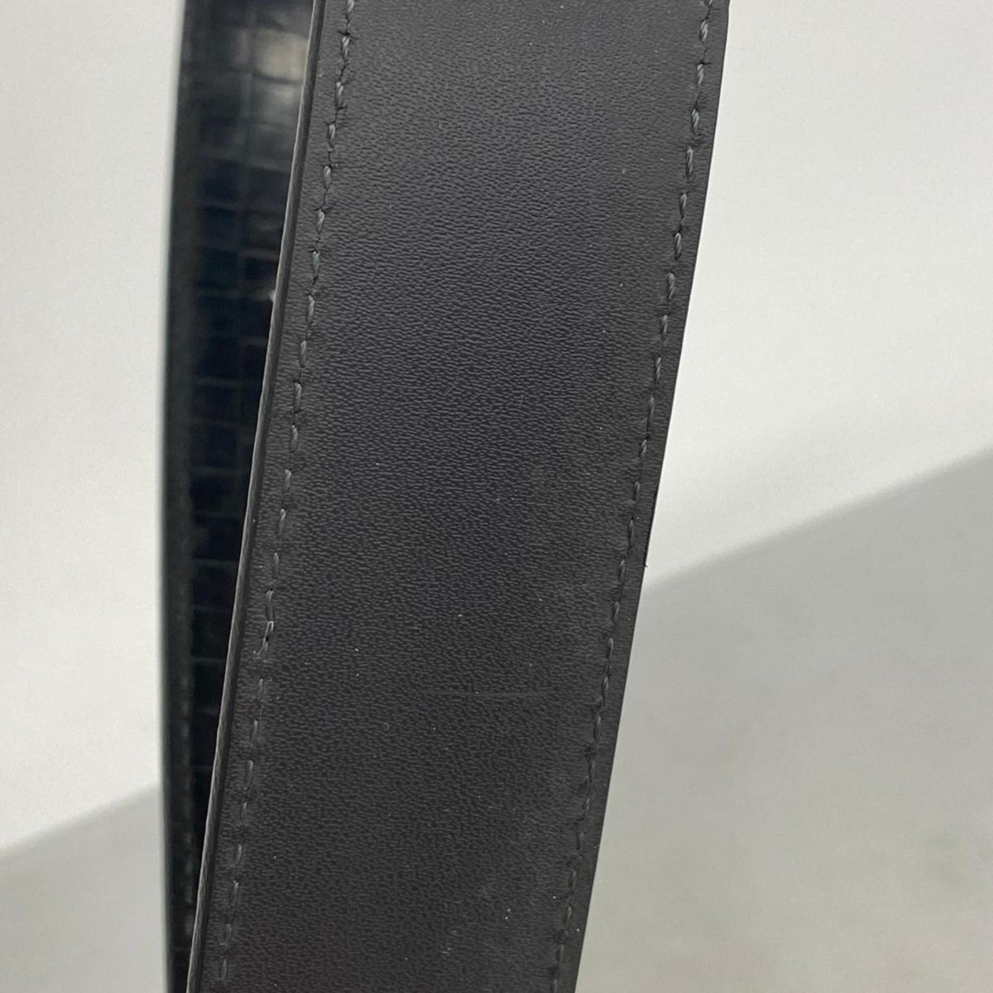 Louis Vuitton Belt Santur Inventeur M6820 Black Men's