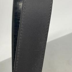 Louis Vuitton Belt Santur Inventeur M6820 Black Men's