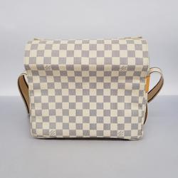 Louis Vuitton Shoulder Bag Damier Azur Naviglio N51189 White Women's