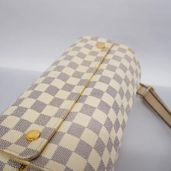 Louis Vuitton Shoulder Bag Damier Azur Naviglio N51189 White Women's