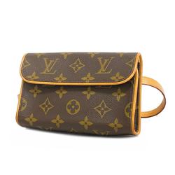 Louis Vuitton Waist Bag Monogram Pochette Florentine M51855 Brown Women's