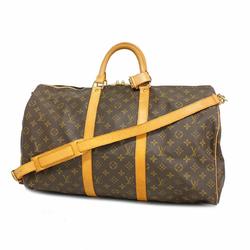 Louis Vuitton Boston Bag Monogram Keepall Bandouliere 50 M41416 Brown Men's Women's