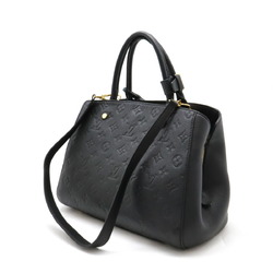 LOUIS VUITTON Louis Vuitton Monogram Empreinte Montaigne MM Handbag Shoulder Bag Noir Black M41048