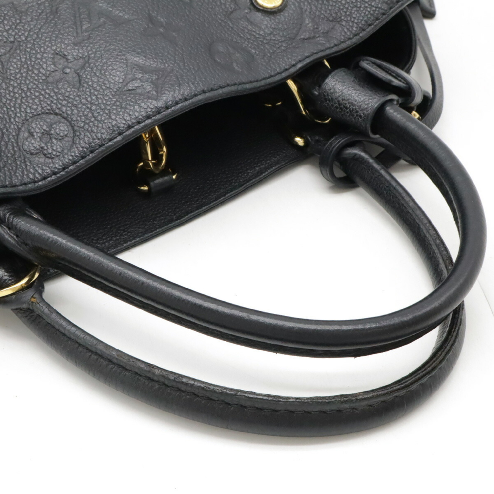 LOUIS VUITTON Louis Vuitton Monogram Empreinte Montaigne MM Handbag Shoulder Bag Noir Black M41048