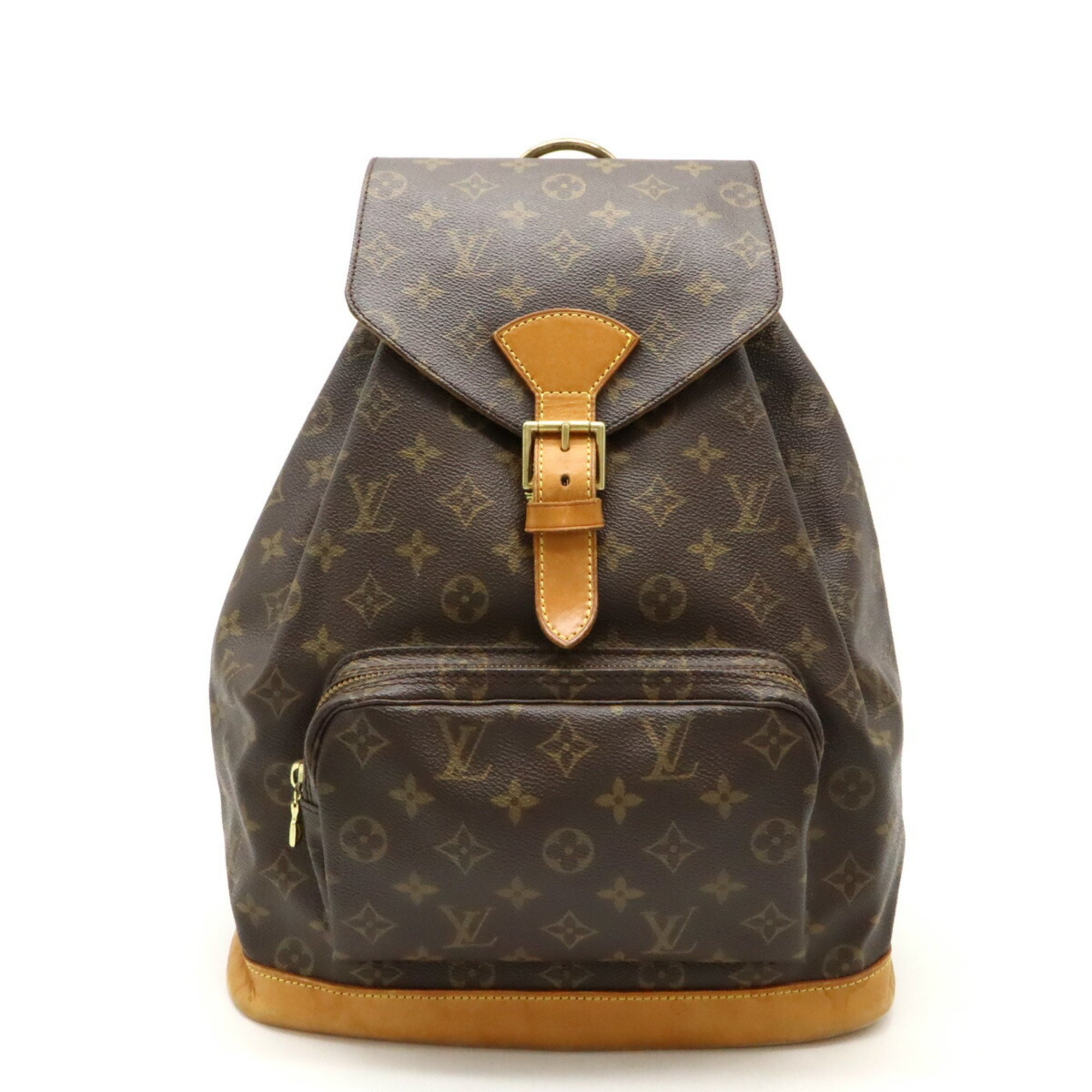 LOUIS VUITTON Louis Vuitton Monogram Montsouris MM Rucksack Backpack Shoulder Bag M51136