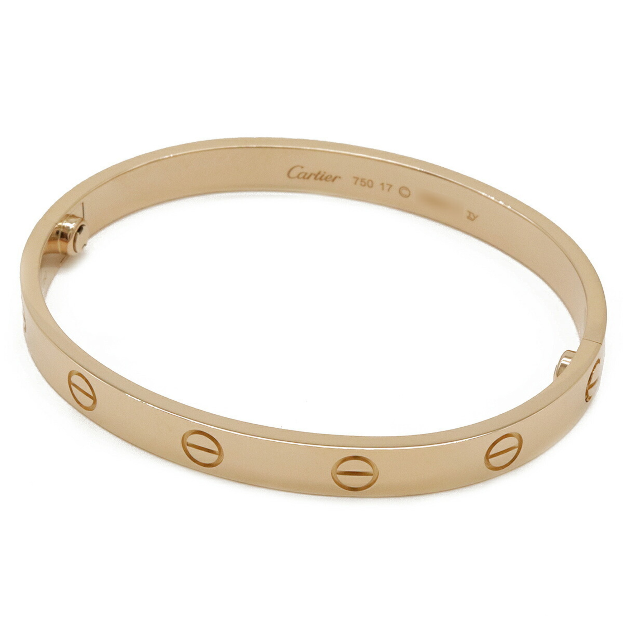 Cartier LOVE Bracelet Bangle K18PG 750PG Pink Gold #17 B6035617