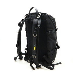 PRADA Prada Rucksack Backpack Daypack Nylon Leather NERO Black Yellow 2VZ022