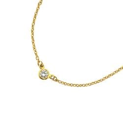 Tiffany Necklace by the Yard 1PD Diamond K18YG Yellow Gold Women's