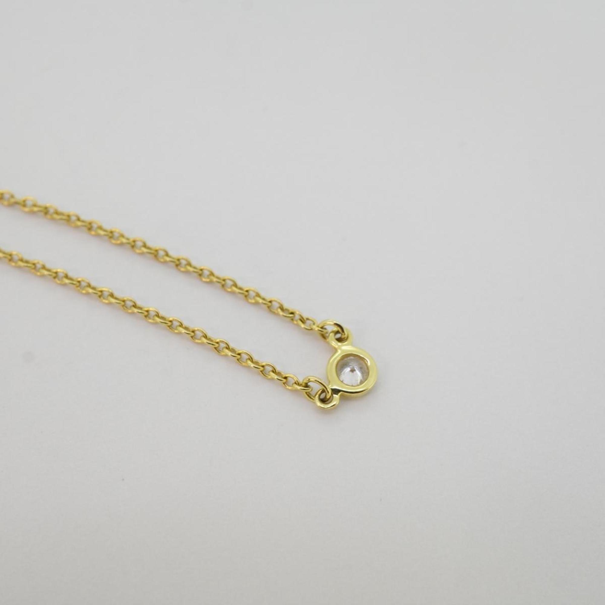 Tiffany Necklace by the Yard 1PD Diamond K18YG Yellow Gold Women's