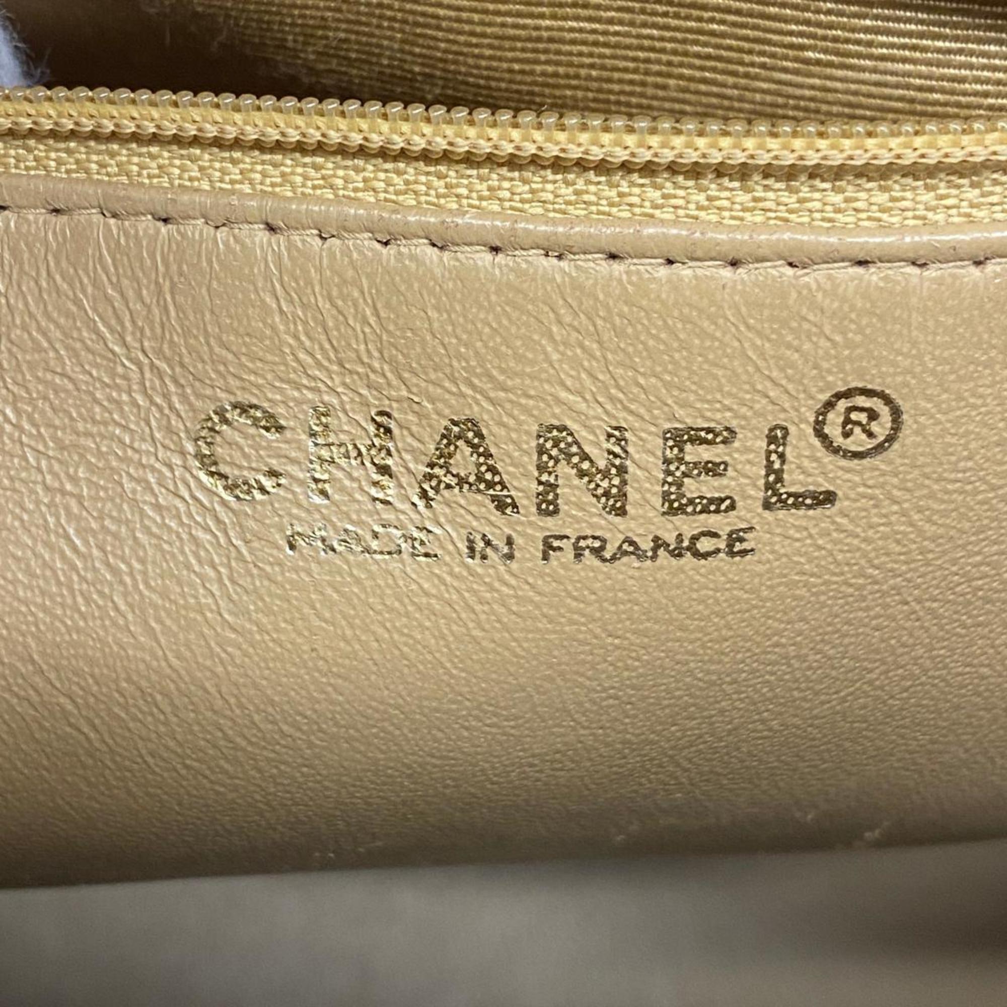 Chanel Tote Bag, Reproduction Tote, Caviar Skin, Beige, Women's