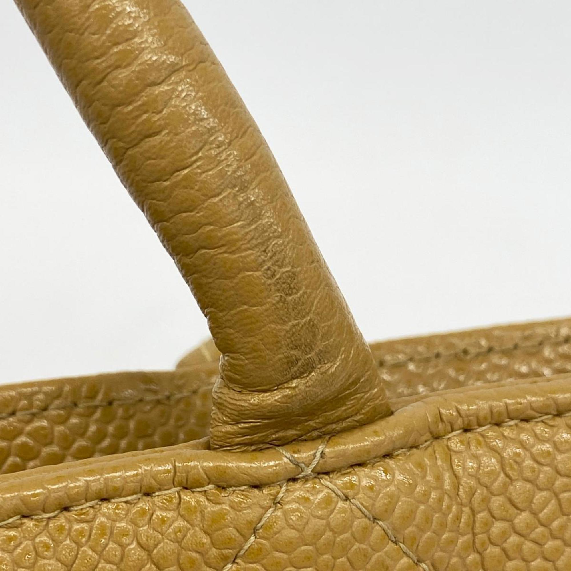 Chanel Tote Bag, Reproduction Tote, Caviar Skin, Beige, Women's