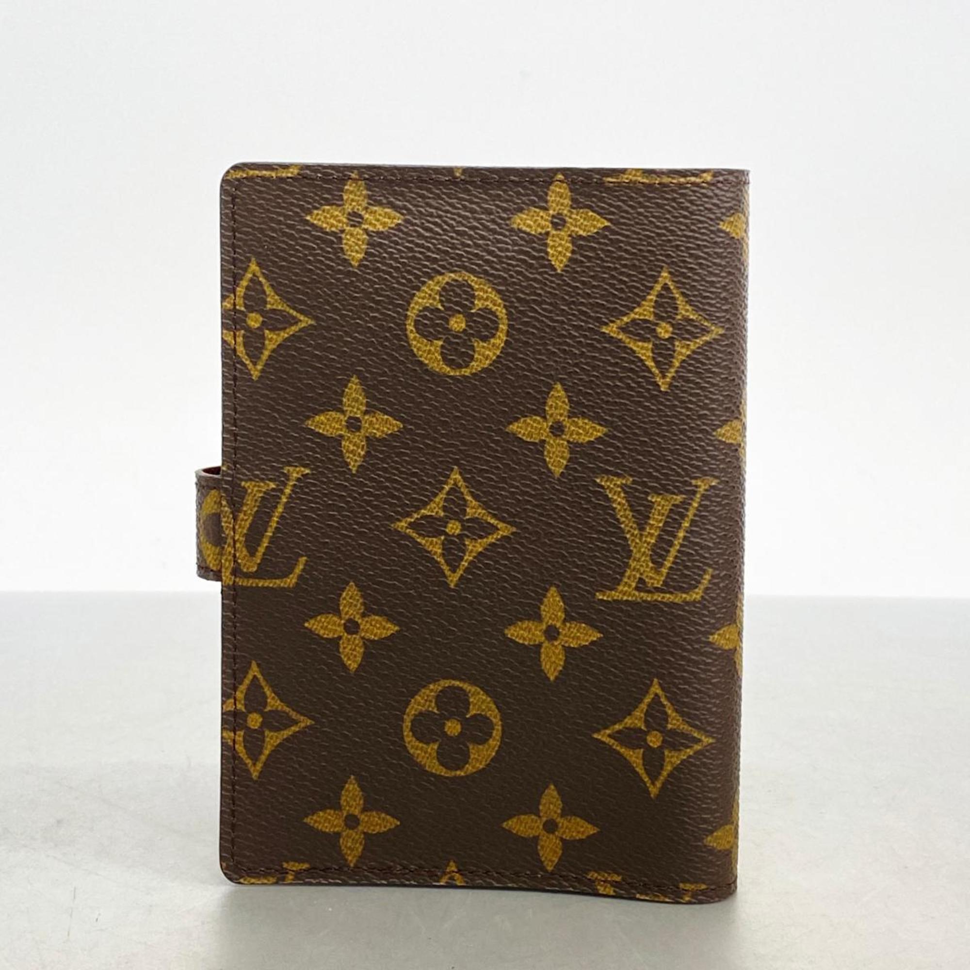 Louis Vuitton Notebook Cover Monogram Agenda PM R20005 Brown Men's Women's