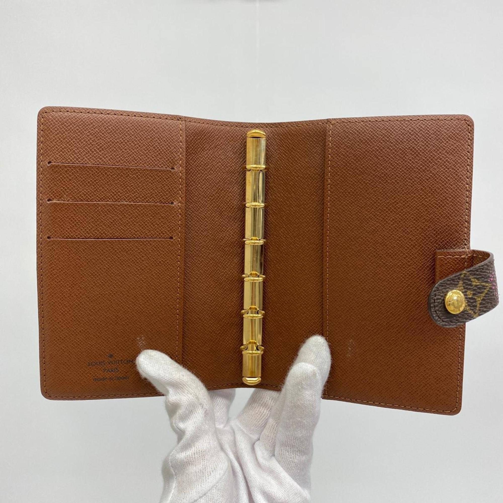 Louis Vuitton Notebook Cover Monogram Agenda PM R20005 Brown Men's Women's