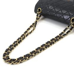 CHANEL Matelasse 23 Chain Shoulder Bag Leather Black A01113 Gold Hardware