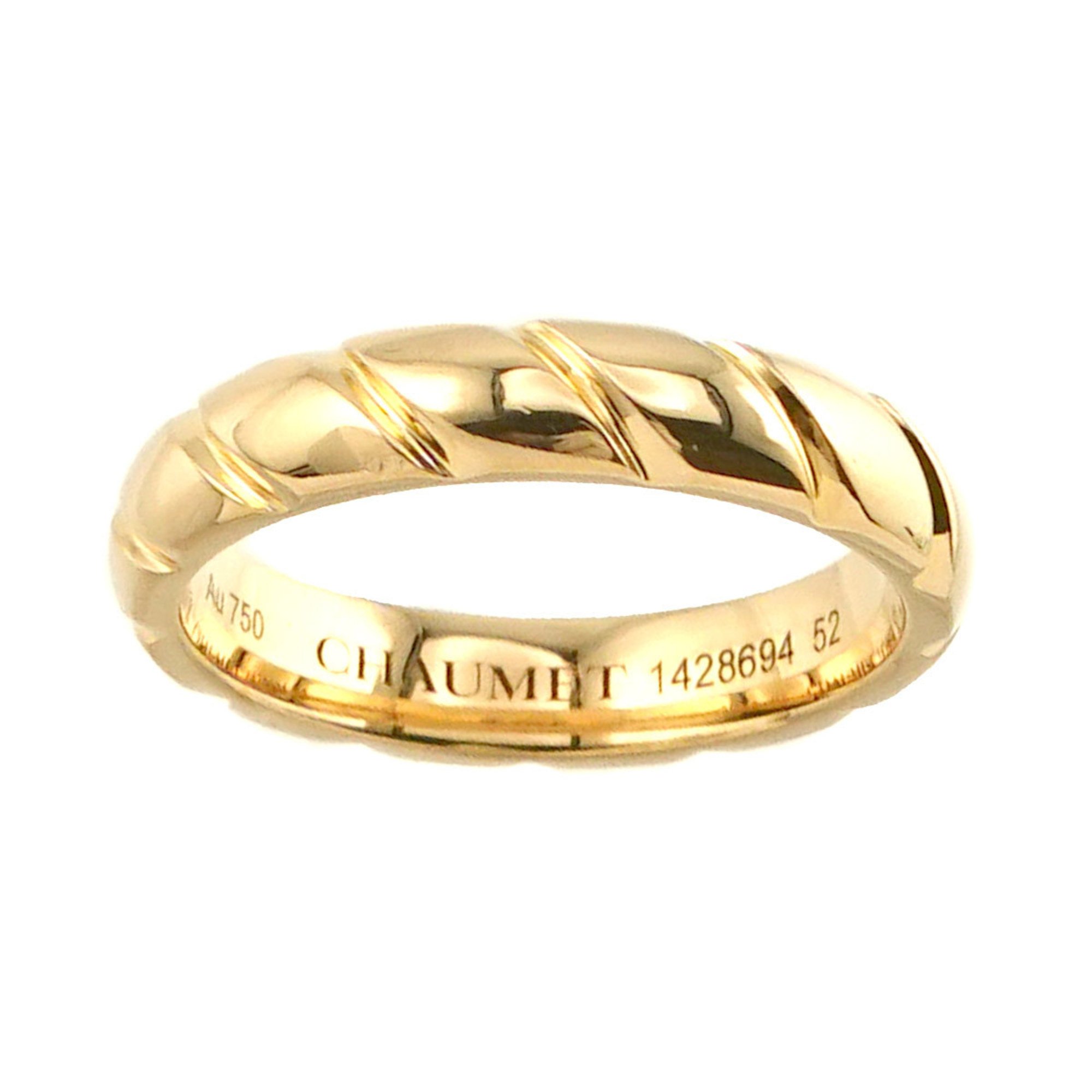 Chaumet Torsade #52 Ring K18 YG Yellow Gold 750