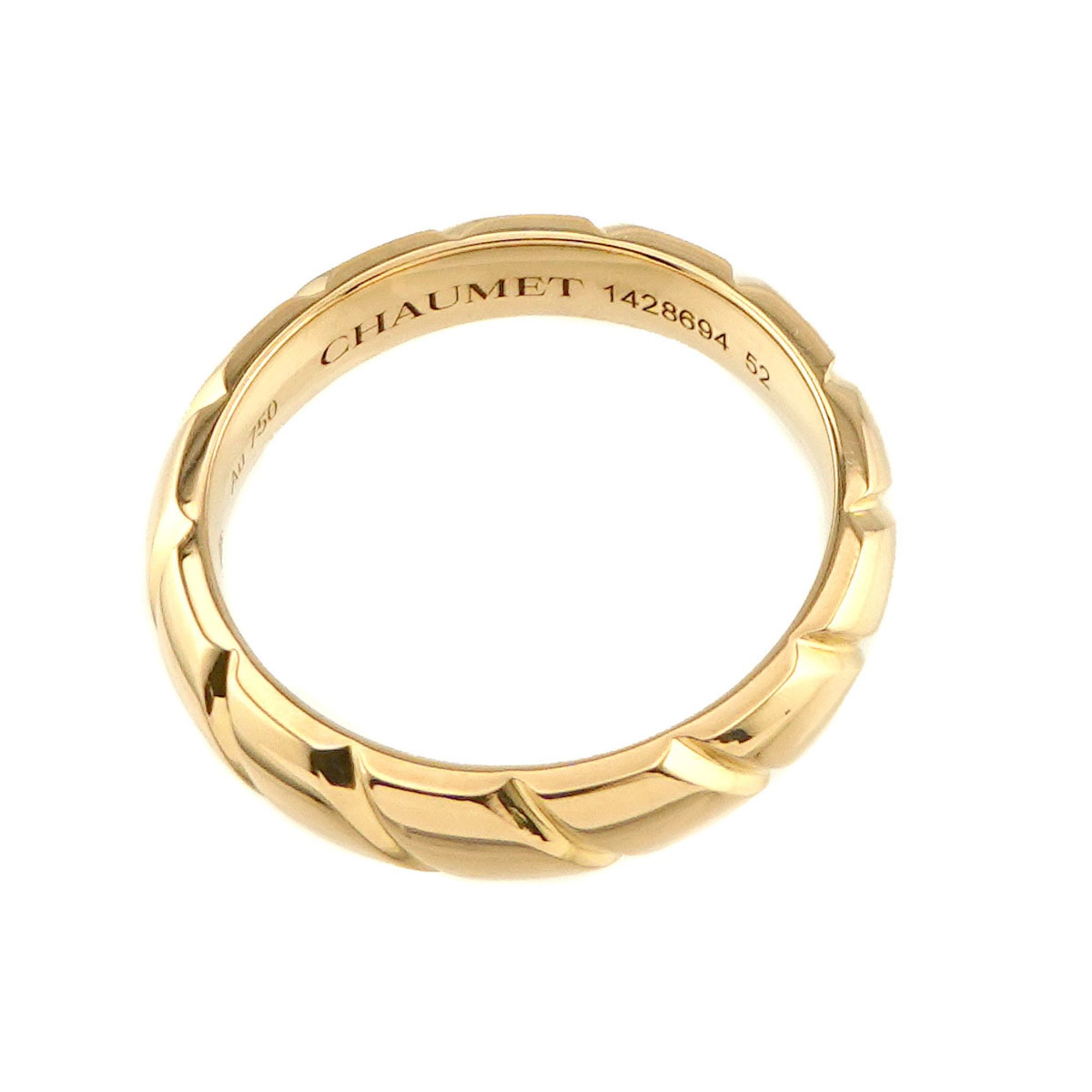 Chaumet Torsade #52 Ring K18 YG Yellow Gold 750