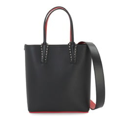 Christian Louboutin Cabata N/S 2way Tote Shoulder Bag Studs Leather Black 3205221