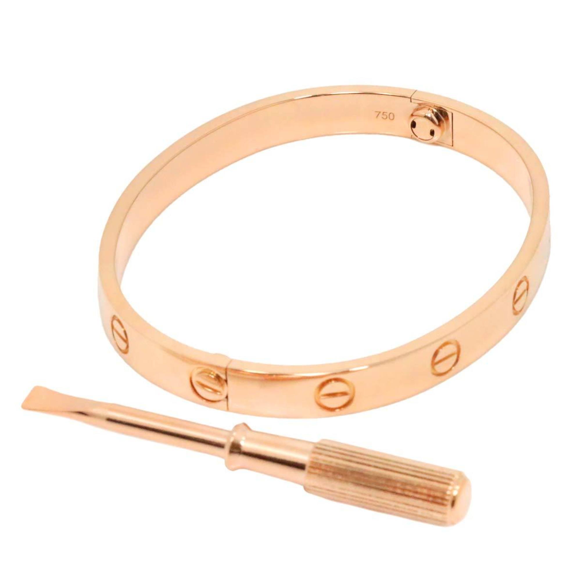 Cartier Love Bracelet #16 K18 PG Pink Gold 750 Bangle