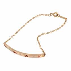 Tiffany & Co. Atlas Diamond 3P Bracelet 16.5cm K18 PG Pink Gold 750