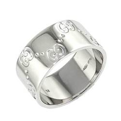 Gucci Icon #14 Wide Ring, K18 WG White Gold 750, Ring